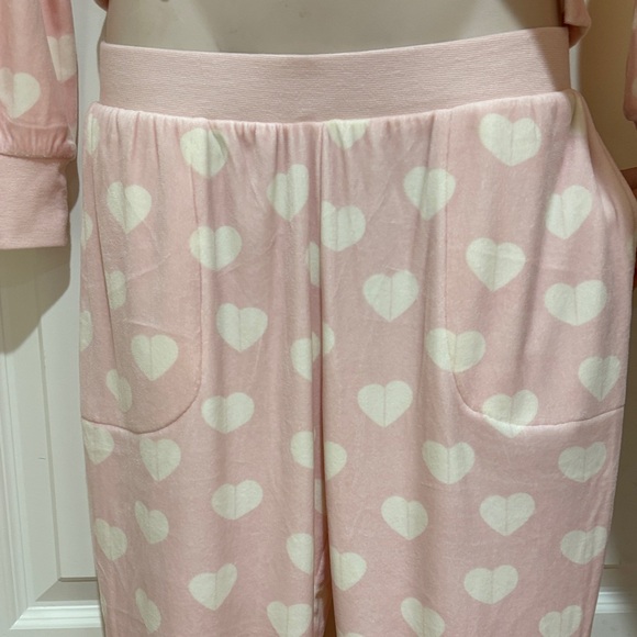 NWOT Kate Spade  Pink Heart Lounge Set Size S - Picture 7 of 12